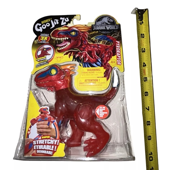 PYRORAPTOR Heroes Of Goo Jit Zu Chomp Attack Action Figure Stretches to 3X Size - Picture 4 of 9